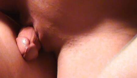 Big clit rubbing off on big cock and both cum together!