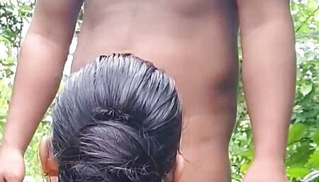 Hot Sri Lankan College Couple Risky Outdoor Public Fuck in JUNGLE