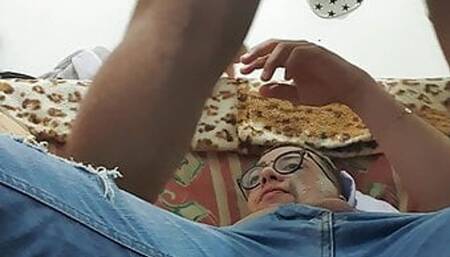 fudendo meu amigo que tanto pede rola