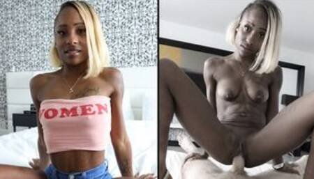 Ebony Harmony Cage Filled up with Cock & Cum