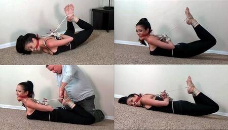 Slyyy Hellishly Hogtied And Left To Squirm