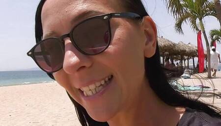 German Girl wants dick and pick up guy in holiday POV