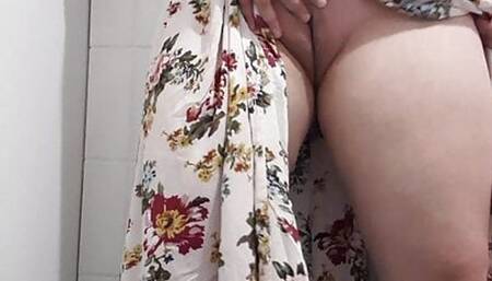 Chubby Milf secretly plays with her fat juicy tits n pussy