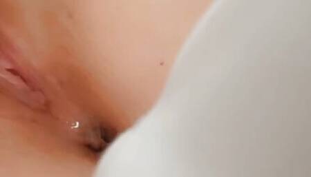 Rubbing my pussy and had a little squirt!