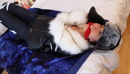 Khrystal tied and gagged in the ski resort!