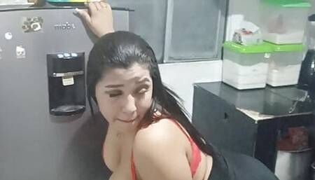 18 year old brunette big saggy tits from New York United States fucking her stepbrother's big dick