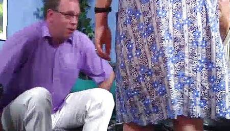 Aunt always knows how to please cock in threesome sex - 3