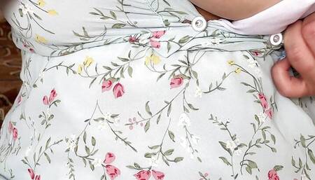 Young busty girl masturbates and fucks herself with fingers while everyone is sleeping