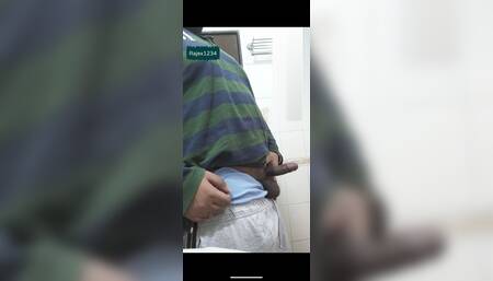 Indian guy bursting some stress off his balls