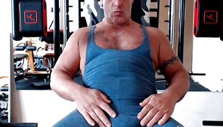 Brizzolo Masturbates in the Home Gym and Cums