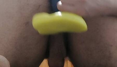 Long knotted dildo