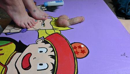 Stitch gives me a footjob on a cock table (720)