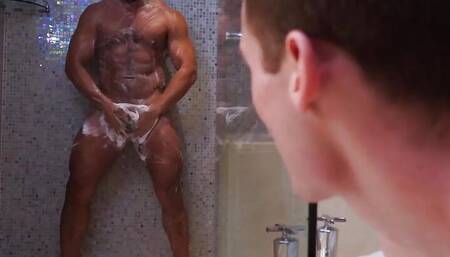ShowerBait Interracial Shower Fuck With Two Horny Hunks