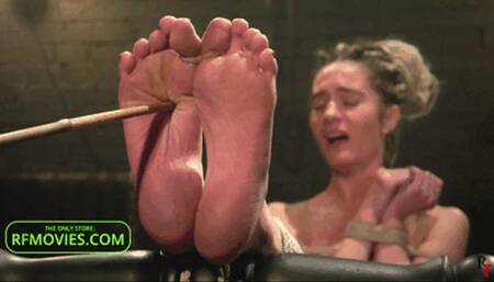 Vorozha - Bastinado and wax play with her soles (FULL HD MP4)