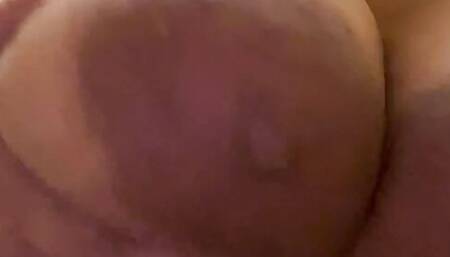 Playing with my tits