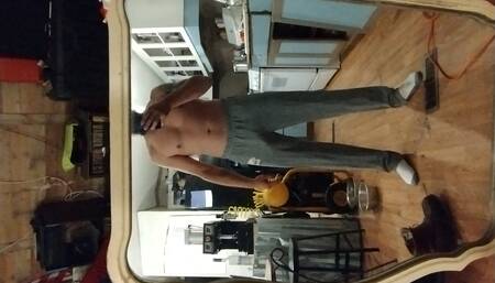 Rocco strokes is dick