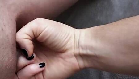 MASTURBATE HER PUSSY AND FUCK PUSSY WITH BLACK DILDO (2GIRLSHOME)
