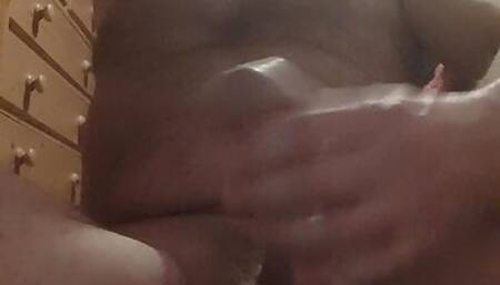 Ted wanking off for camera and cumshot