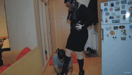 Walking On Hands With Different Boots (wmv)