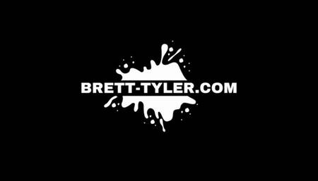 Viktor Rom destroys skinny twink Brett Tyler bareback and cums inside