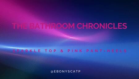 Pink Shants Shoes w silver Shirt The Bathroom Chronicles  BC42023