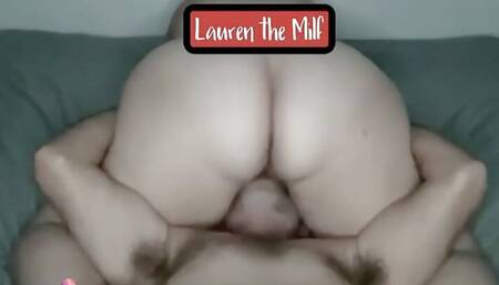 Lauren the Milf Pawg Wife BBW Having fun grinding on his face with her fat pussy and clit!!! Face sitting Part 2