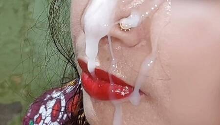 Cum on face 2022  Happy New Year All subscribers