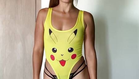 Cosplay Pikachu Tease