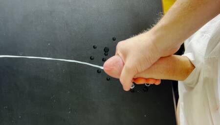 Stroking my cock 6
