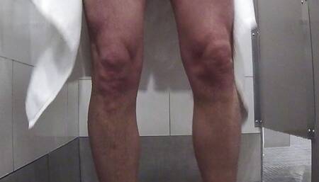 Playing with myself in the gym shower
