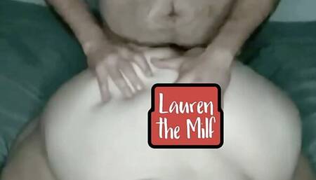 Lauren the Milf Pawg Wife BBW getting that pussy pounded in doggystyle, and big phat ass smacked! Listen to her love it!