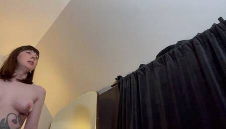 Tgirl Giantess Flattens You With Her Cock