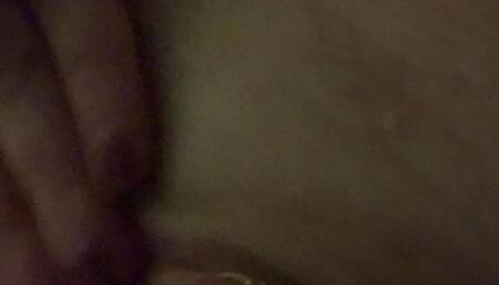 Very wet masturbation