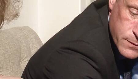 Marc watches his girlfriend do BBC