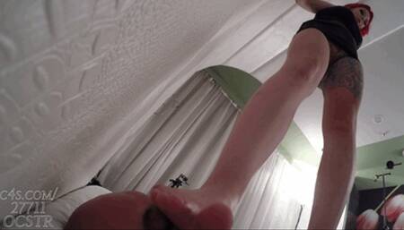 Taylor Nicole Trampling on her new Slave - POV 4K