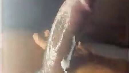 Dick sucking by a throat goat