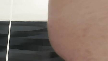 Black dildo fat guy