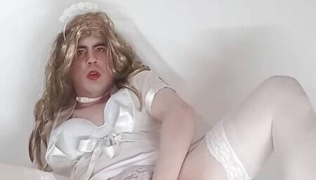 Crossdresser Bride Felixa Fingering