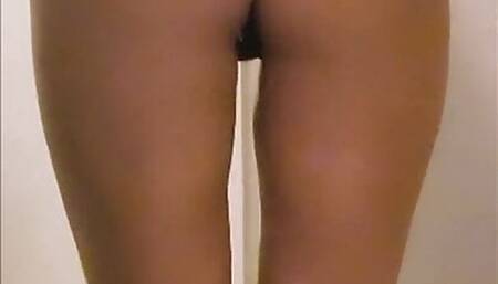 Shaking my latina ass in a thong