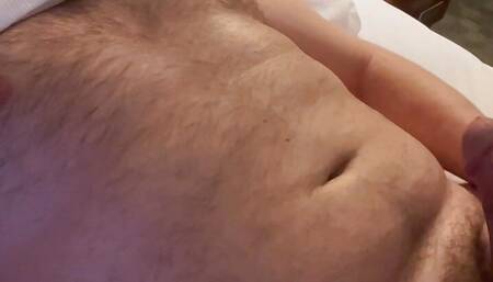 Hairy cub Dick Dawson teases, jerks and edges a big load