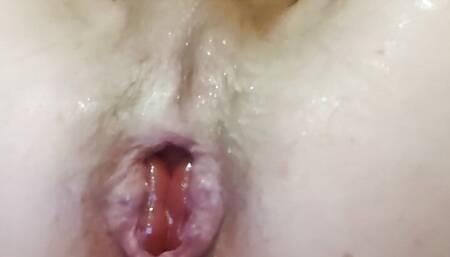 sissy dilate her transpussy until she saw rosebud