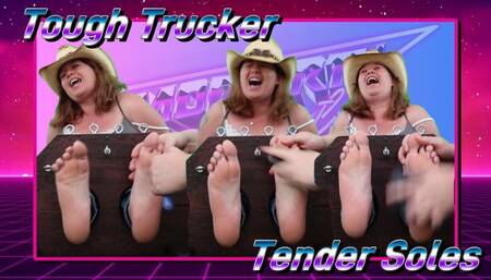 PRIVATE STASH:  Tough Trucker Has Tender Soles! - "I've never had anybody tickle my feet like this before!"