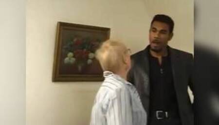 Granny with black cock