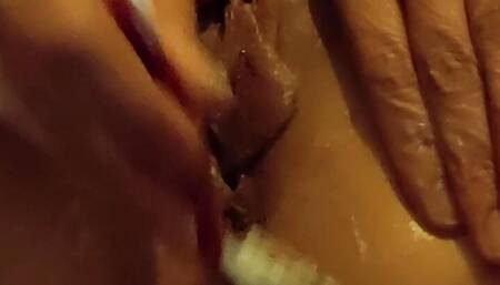 shaving pierced pussy