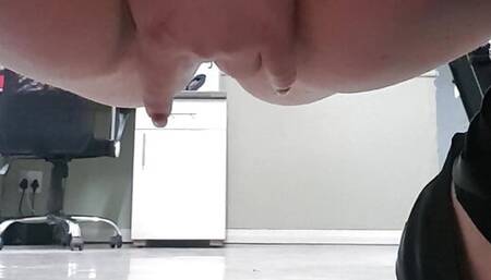 Office Wet Pussy Play