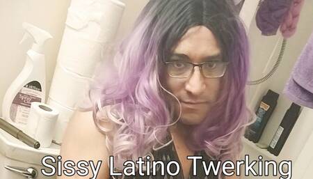 Sissy Latino Twerking and Dildo play