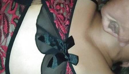 I cum on her face