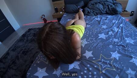 Cheating. The Wife Was Talking To Her Husband On The Phone When She Was Fucked. Anal