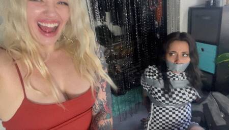 Taunting My Bound Roommate