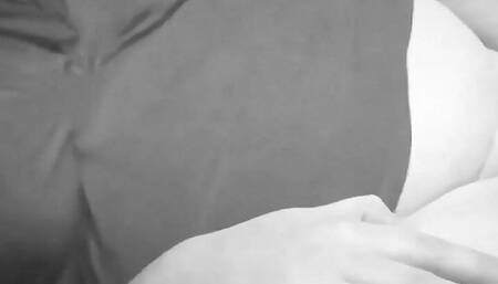 She gets fucked with my cock and a dildo in her tight little pussy